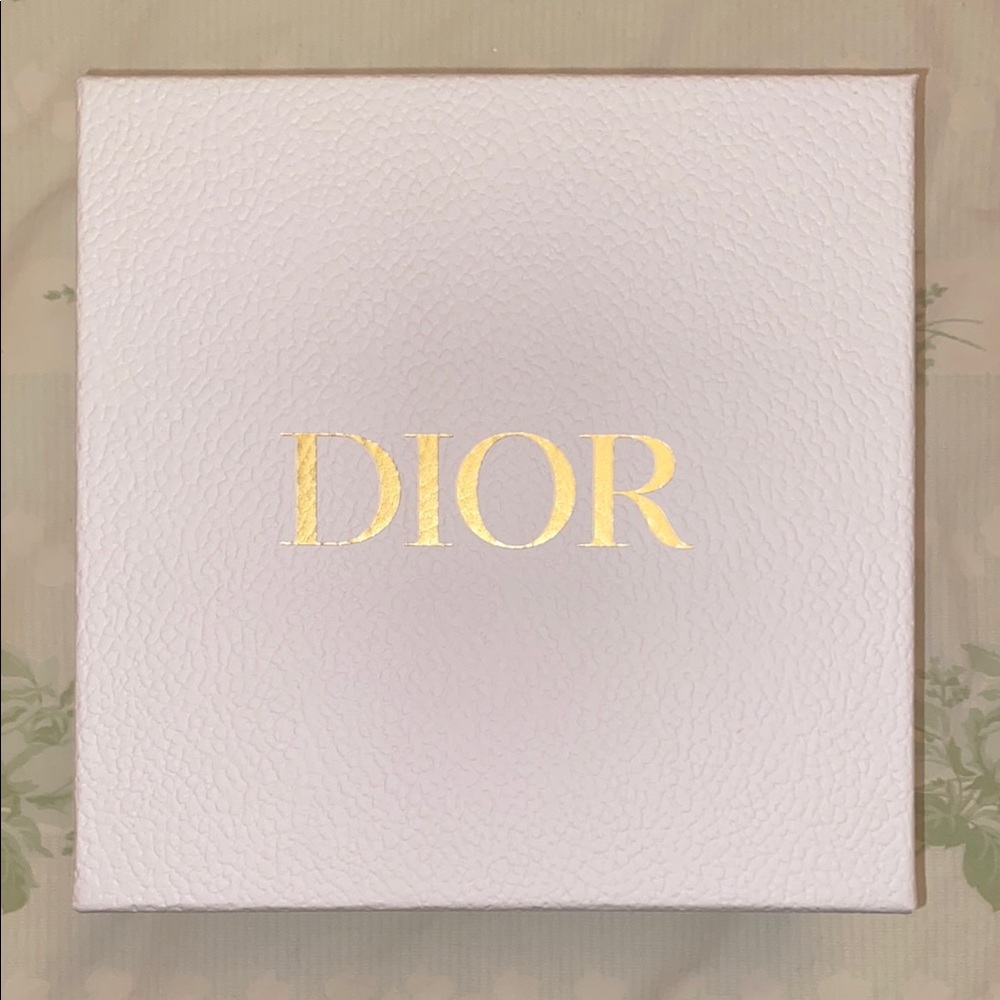 Dior White and Gold Box Medium
